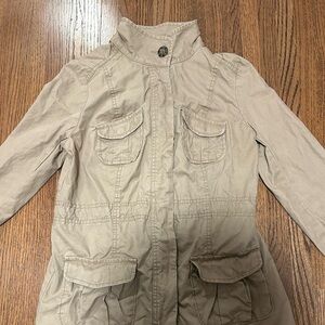 Old Navy Tan Utility Jacket XS Military Style Lightweight